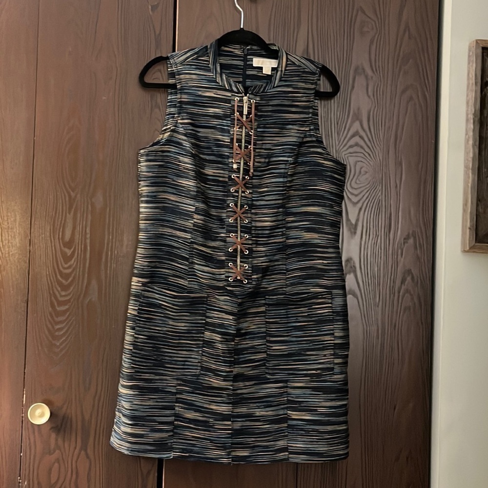 Michael Kors sleeveless dress. Size 10. Acrylic, polyester & viscose.